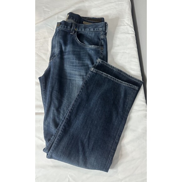 Citizens of Humanity Size 36x33 Evans Blue Straight leg Jeans Made in USA EUC - Picture 1 of 8